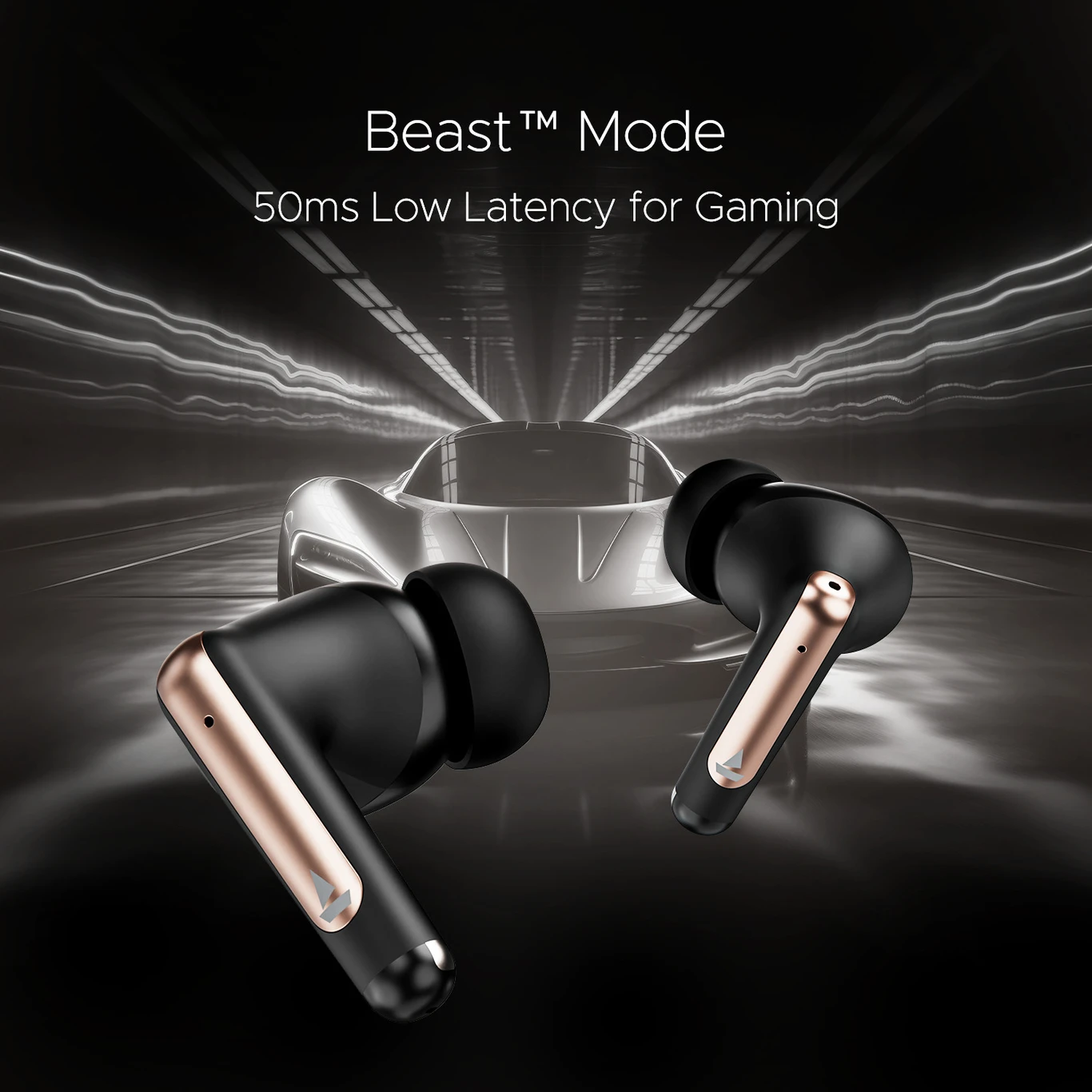 boAt Airdopes 161 ANC Elite,ANC, 50 H Battery,,ENx Tech, Stream Ad Free Music via App Bluetooth Headset (Black, True Wireless)